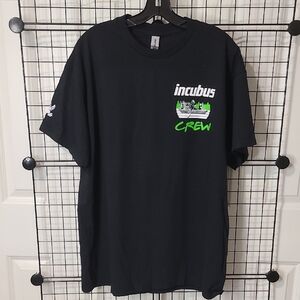 NEW. INCUBUS Crew Gildan Black Tee. Limited ed.